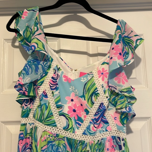 Lilly Pulitzer Ivie long tiered maxi dress size 8 - Picture 3 of 6